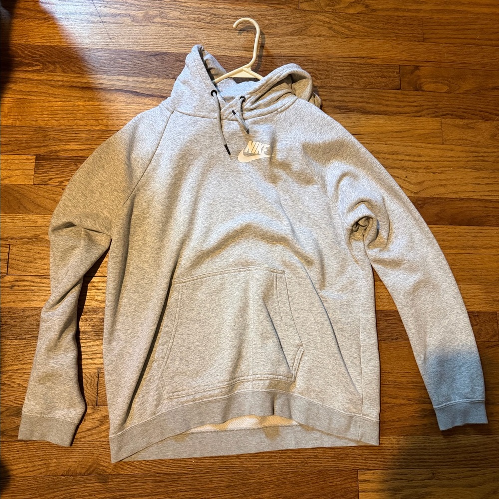 Nike Light Gray women's Pullover Hoodie